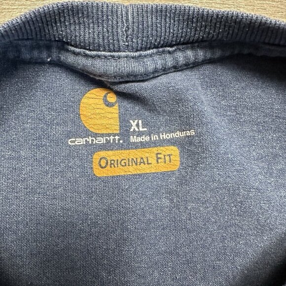 Carhartt Shirt Mens XL Short Sleeve Crew Neck Lightweight Original Fit Pocket - Picture 6 of 8